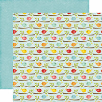 Echo Park - Happy Summer Collection - 12 x 12 Double Sided Paper - Flocking Feathers