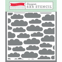 Echo Park - Happy Summer Collection - 6 x 6 Stencil - Clouds