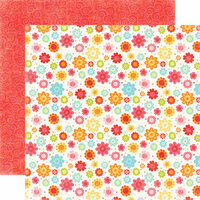 Echo Park - Hello Summer Collection - 12 x 12 Double Sided Paper - Little Flowers