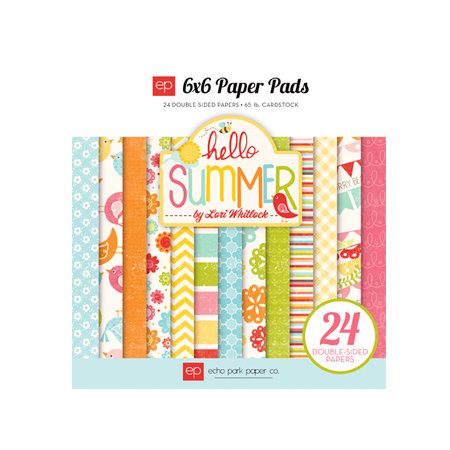 Echo Park - Hello Summer Collection - 6 x 6 Paper Pad