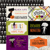 Echo Park - Halloween Town Collection - 12 x 12 Double Sided Paper - 4 x 6 Journaling Cards