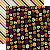 Echo Park - Halloween Town Collection - 12 x 12 Double Sided Paper - Perfect Pumpkins