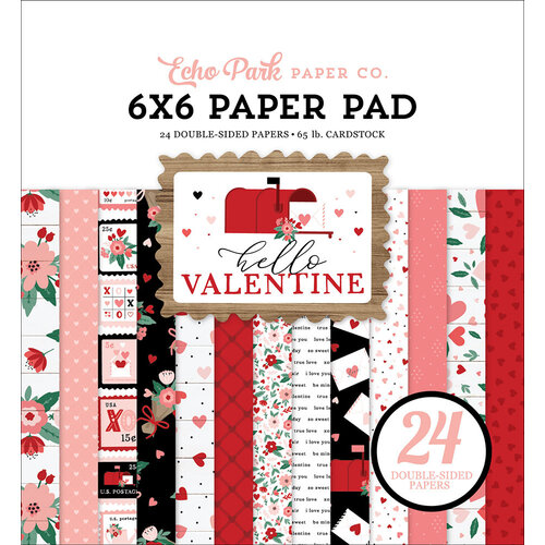 Echo Park - Hello Valentine Collection - 6 x 6 Paper Pad