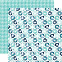 Echo Park - Hello Winter Collection - 12 x 12 Double Sided Paper - Icy Snowflakes