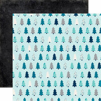 Echo Park - Hello Winter Collection - 12 x 12 Double Sided Paper - Winter Pines