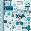Echo Park - Hello Winter Collection - 12 x 12 Cardstock Stickers - Elements