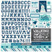 Echo Park - Hello Winter Collection - 12 x 12 Cardstock Stickers - Alphabet