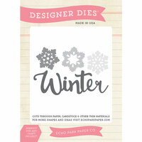 Echo Park - Hello Winter Collection - Designer Dies - Winter Snow