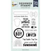 Echo Park - It's A Boy Collection - Clear Photopolymer Stamps - Little Baby Steps