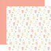 Echo Park - It's A Girl Collection - 12 x 12 Double Sided Paper - Dresses and Jumpers