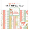 Echo Park - It's A Girl Collection - 6 x 6 Mega Paper Pad
