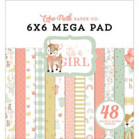 Echo Park - It's A Girl Collection - 6 x 6 Mega Paper Pad