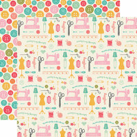 Echo Park - I'd Rather Be Crafting Collection - 12 x 12 Double Sided Paper - Sew Everything