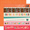 Echo Park - I'd Rather Be Crafting Collection - 12 x 12 Double Sided Paper - Border Strips