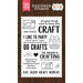 Echo Park - I'd Rather Be Crafting Collection - Clear Photopolymer Stamps - Eat Sleep Craft