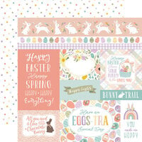 Echo Park - It's Easter Time Collection - 12 x 12 Double Sided Paper - Journaling Cards