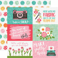 Echo Park - I Heart Crafting Collection - 12 x 12 Double Sided Paper - 4 x 6 Journaling Cards