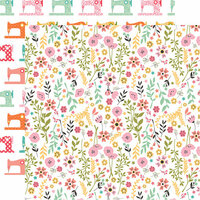 Echo Park - I Heart Crafting Collection - 12 x 12 Double Sided Paper - Pretty Flowers