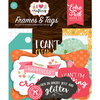 Echo Park - I Heart Crafting Collection - Ephemera - Frames and Tags