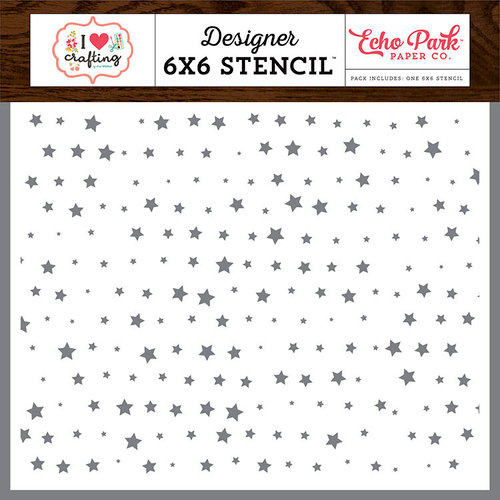 Echo Park - I Heart Crafting Collection - 6 x 6 Stencil - Star