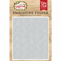 Echo Park - I Love Christmas Collection - Embossing Folder - Pine Boughs