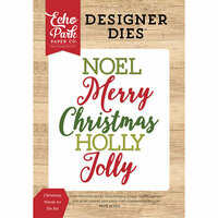 Echo Park - I Love Christmas Collection - Designer Dies - Christmas Words 2