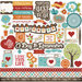 Echo Park - I Love Family Collection - 12 x 12 Cardstock Stickers - Elements