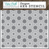 Echo Park - I Love Family Collection - 6 x 6 Stencil - Floral Lace