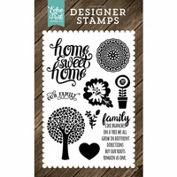 Echo Park - I Love Family Collection - Clear Photopolymer Stamps - Family Home