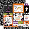 Echo Park - I Love Halloween Collection - 12 x 12 Double Sided Paper - Multi Journaling Cards