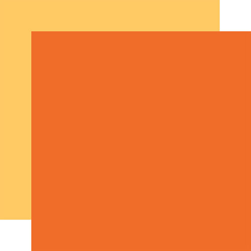 Echo Park - I Love Halloween Collection - 12 x 12 Double Sided Paper - Dark Orange