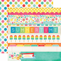 Echo Park - I Love Sunshine Collection - 12 x 12 Double Sided Paper - Border Strips