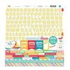 Echo Park - I Love Sunshine Collection - 12 x 12 Cardstock Stickers - Alphabet