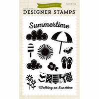 Echo Park - I Love Sunshine Collection - Clear Acrylic Stamps