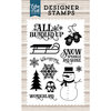 Echo Park - I Love Winter Collection - Clear Photopolymer Stamps - Winter Wonderland