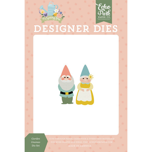Echo Park - It's Spring Time Collection - Designer Dies - Garden Gnomes