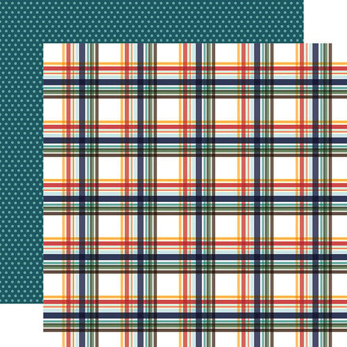 Echo Park - Into The Wild Collection - 12 x 12 Double Sided Paper - Adventurous Plaid
