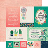 Echo Park - Just Be You Collection - 12 x 12 Double Sided Paper - 4 x 6 Journaling Cards