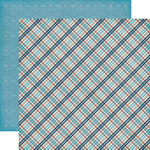 Echo Park - Jack and Jill Collection - Boy - 12 x 12 Double Sided Paper - Plaid