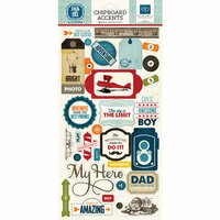 Echo Park - Jack and Jill Collection - Boy - Chipboard Stickers