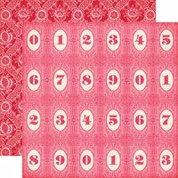 Echo Park - Jack and Jill Collection - Girl - 12 x 12 Double Sided Paper - Number Circles