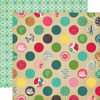 Echo Park - Jack and Jill Collection - Girl - 12 x 12 Double Sided Paper - Delightful Dots