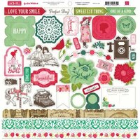 Echo Park - Jack and Jill Collection - Girl - 12 x 12 Cardstock Stickers - Elements