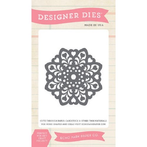 Echo Park - Jack and Jill Collection - Girl - Designer Dies - Heart Doily