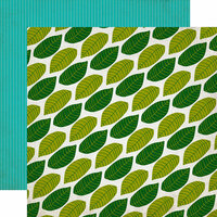 Echo Park - Jungle Safari Collection - 12 x 12 Double Sided Paper - Canopy Leaves
