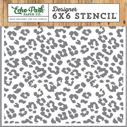 Echo Park - Jungle Safari Collection - 6 x 6 Stencil - Cheetah Print