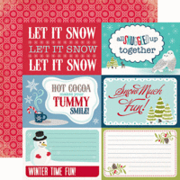 Echo Park - Keepin Cozy Collection - 12 x 12 Double Sided Paper - Let It Snow