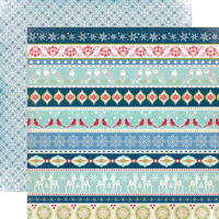 Echo Park - Keepin Cozy Collection - 12 x 12 Double Sided Paper - Border Strips