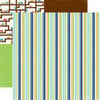 Echo Park - Little Boy Collection - 12 x 12 Double Sided Paper - Boxer Stripe