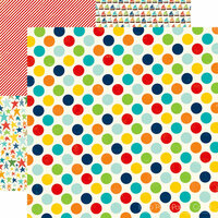 Echo Park - Little Boy Collection - 12 x 12 Double Sided Paper - Awesome Dots
